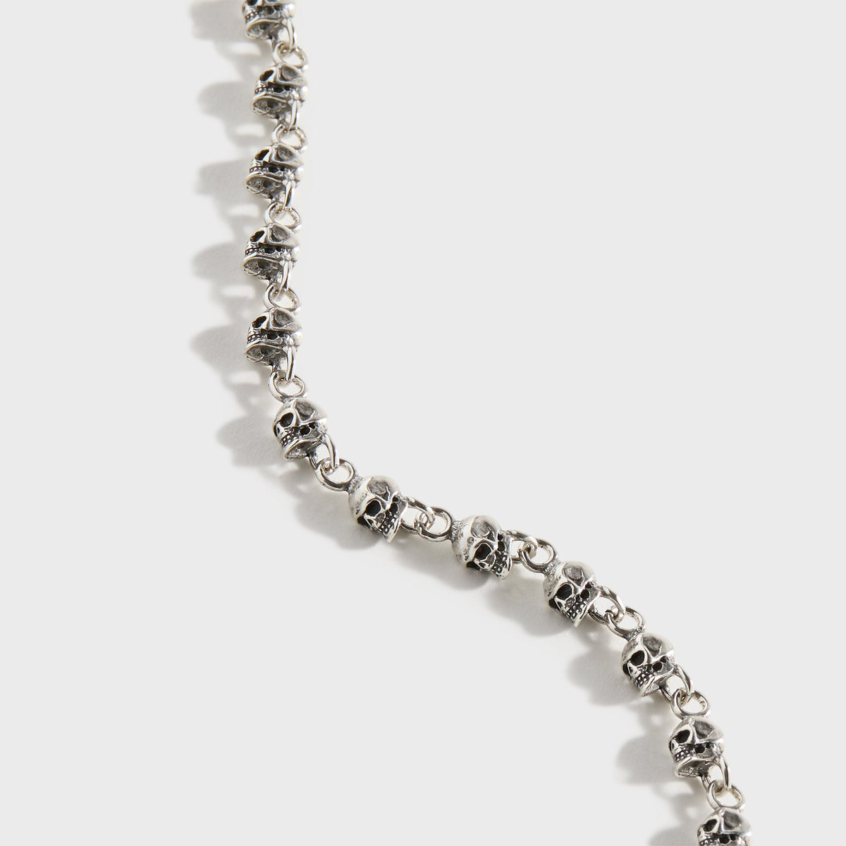 Emanuele Bicocchi Multi-Skull Bracelet - Silver | Kith