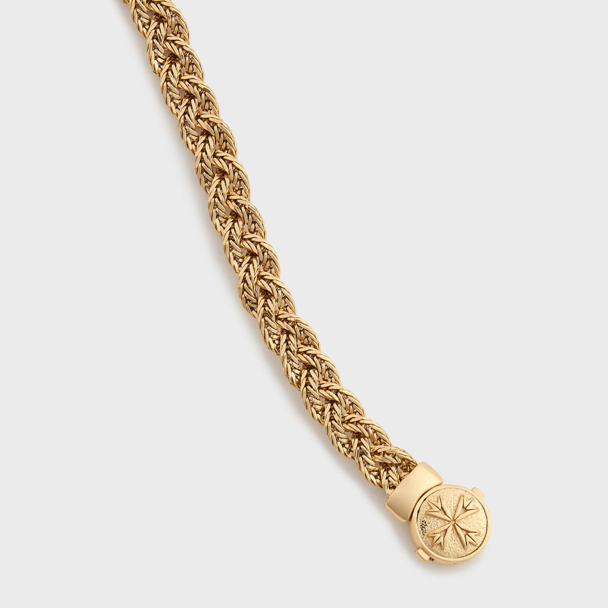 Emanuele Bicocchi Gold Diamond-Cut Braided Bracelet Small - Gold | Kith