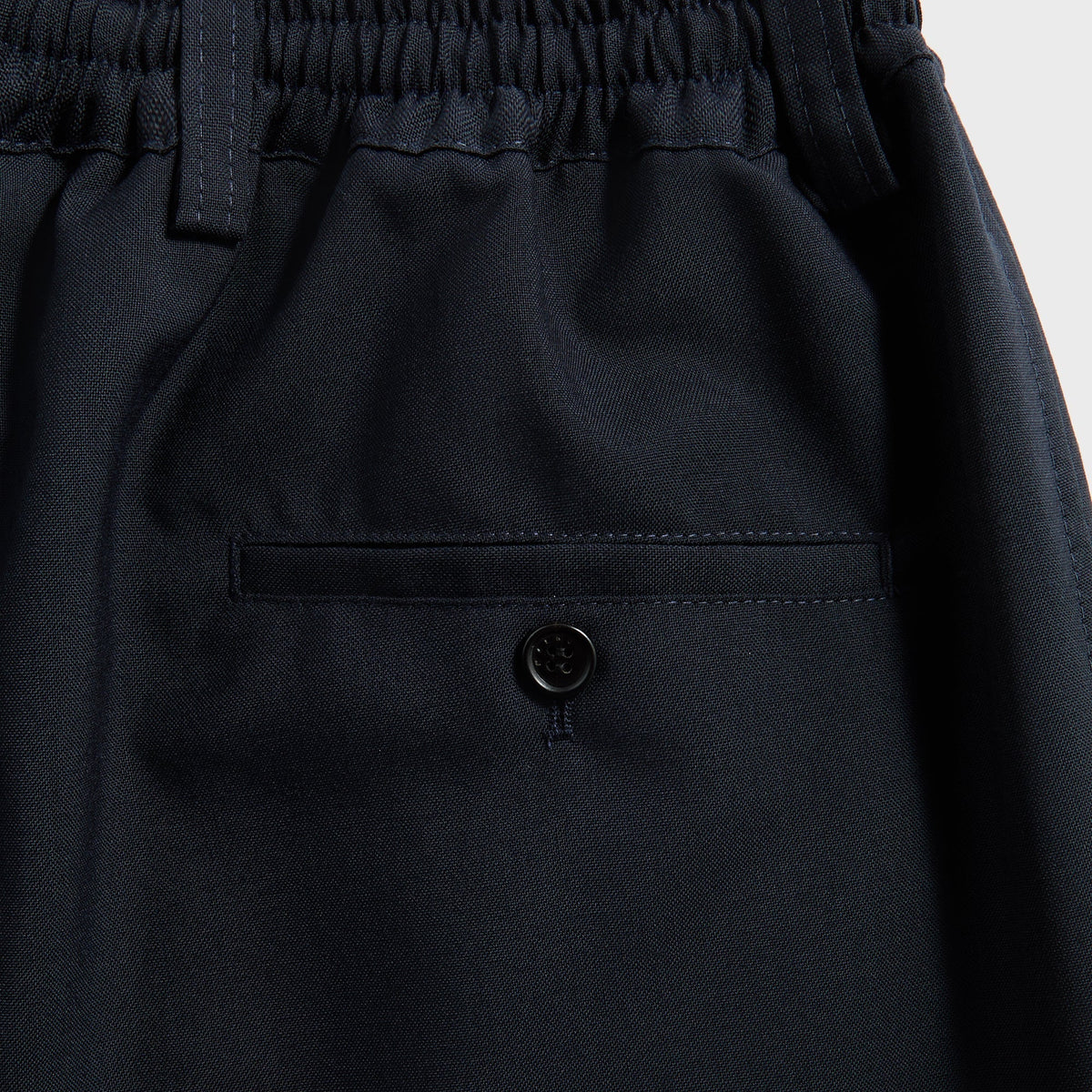 Marni Tropical Wool Cropped Drawstring Trousers - Blue / Black | Kith