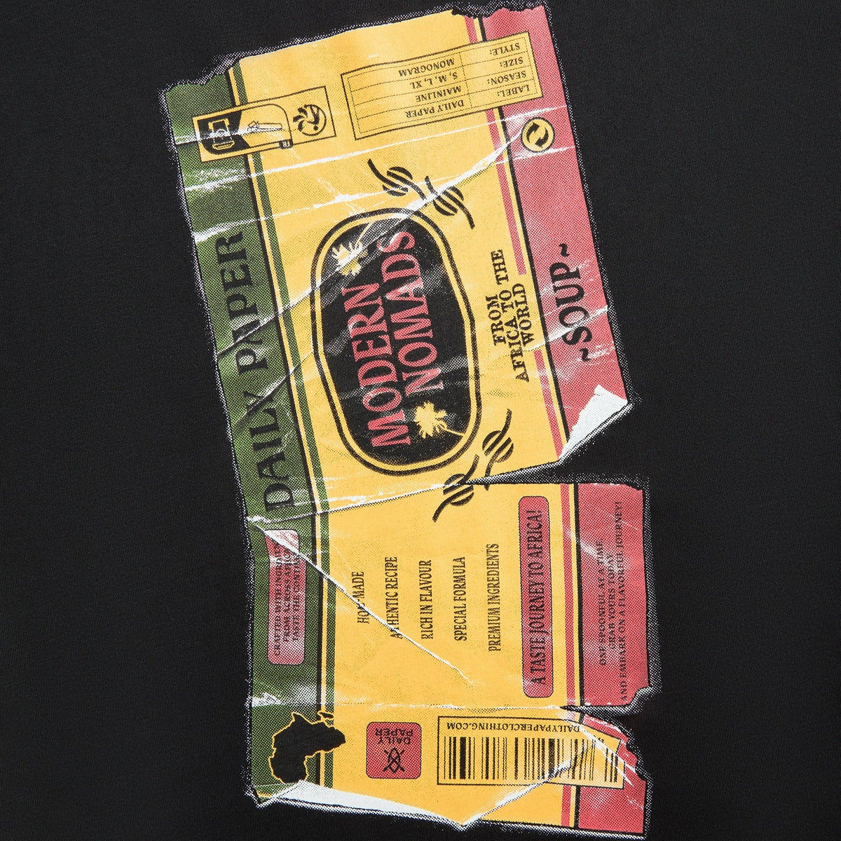Daily Paper Wrapper Tee - Black | Kith