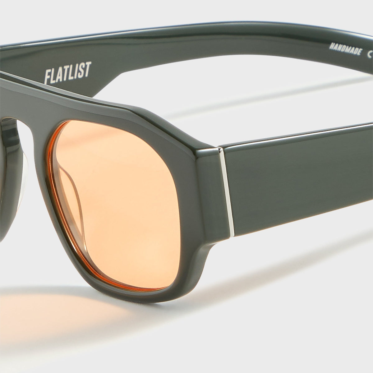 Flatlist Shade 02 - Solid Forrest Dk Green / Solid Orange Lens | Kith