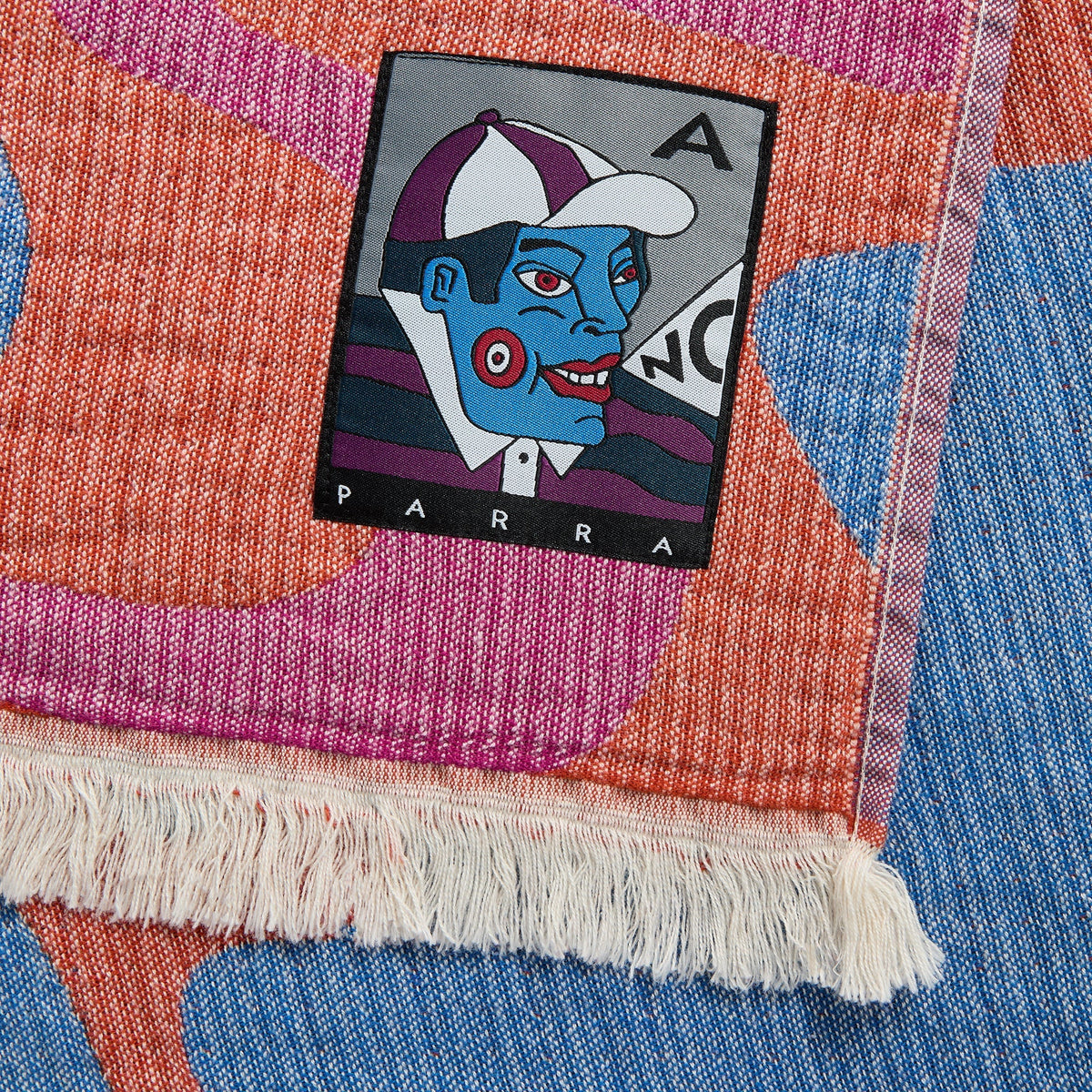 by Parra Splashed Hammam Beach Towel - Orange | Kith