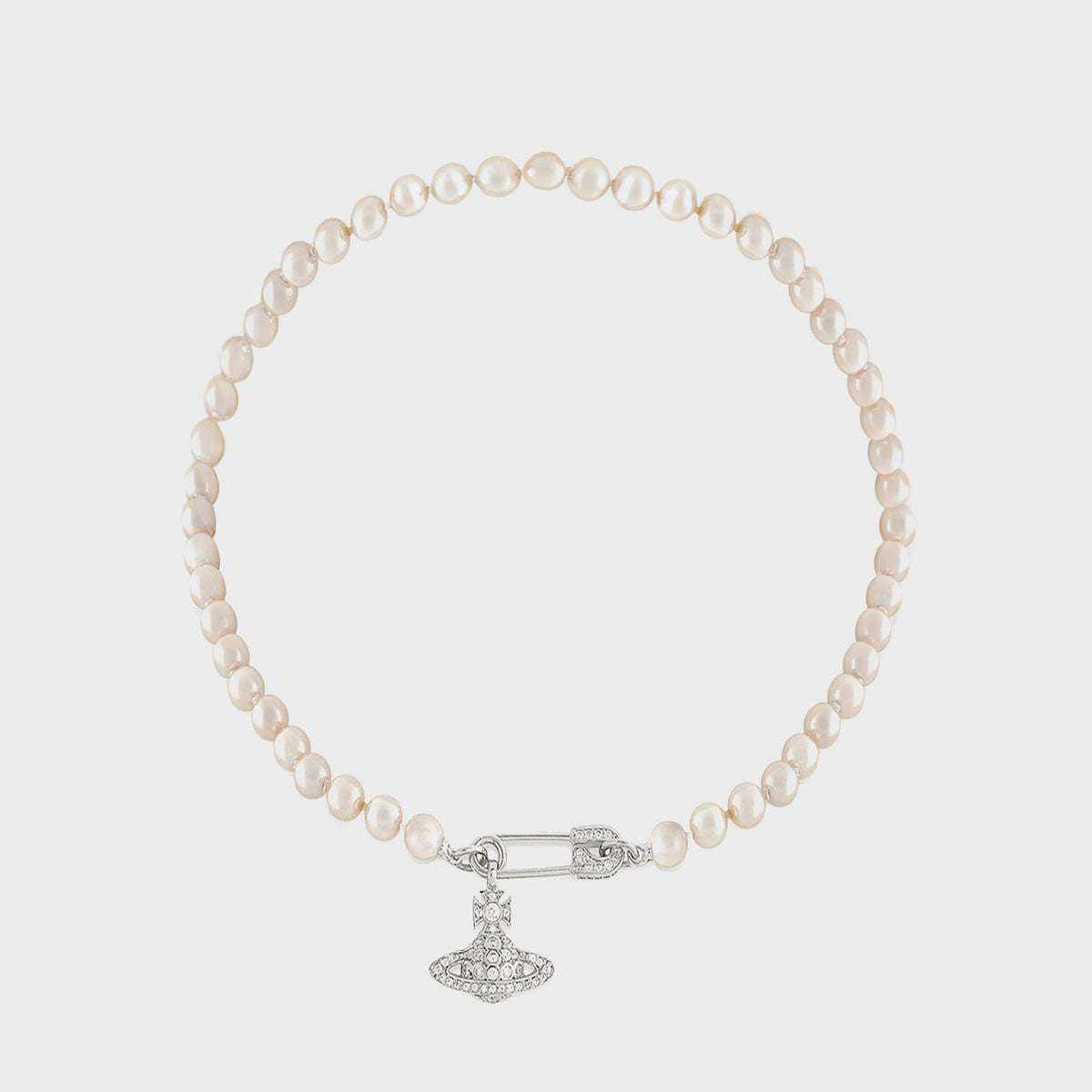Vivienne Westwood Lucrece Pearl Necklace - Silver | Kith