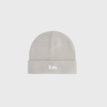 Kith Kids Classic Serif Logo Beanie - Plaster | Kith