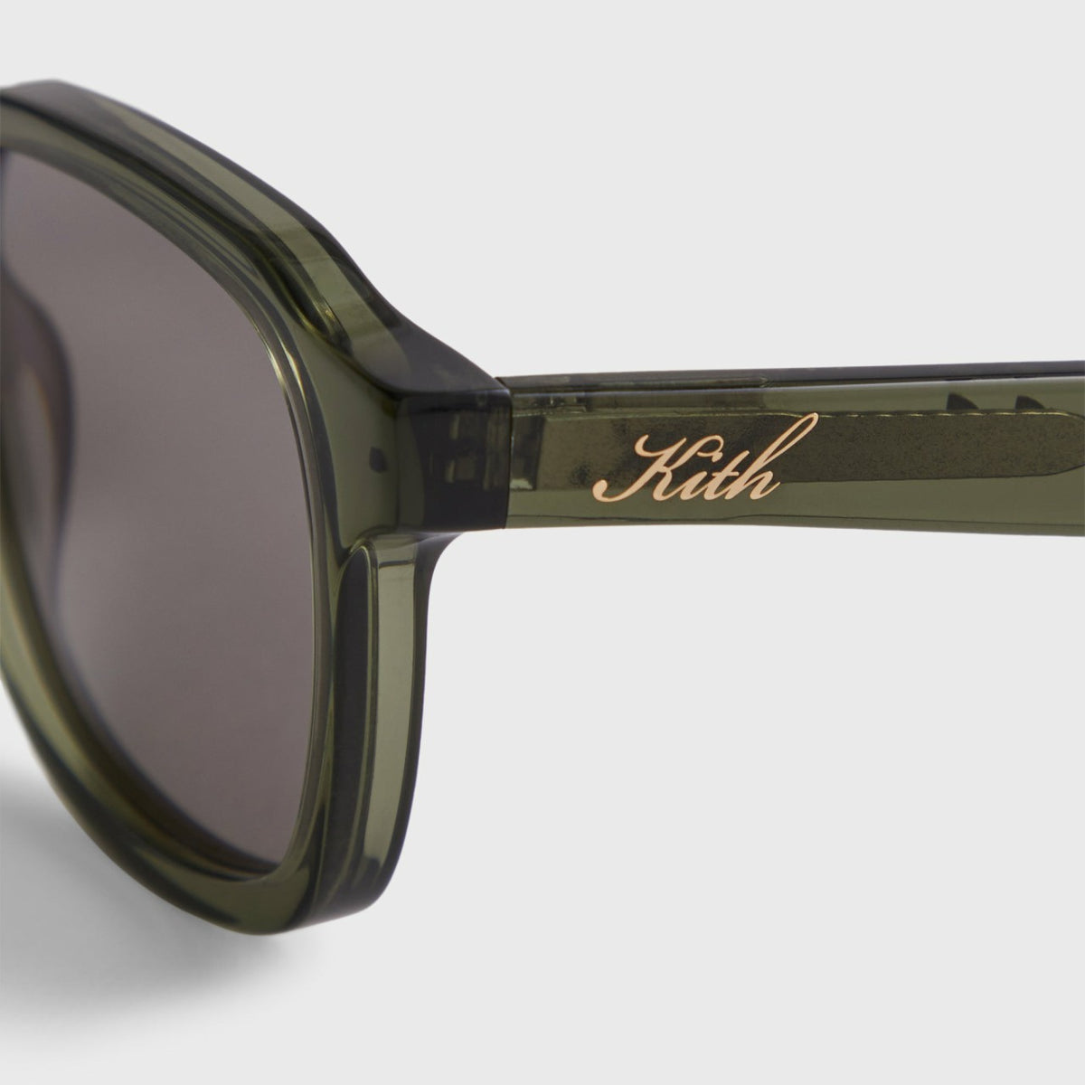 Kith Napeague Sunglasses - Green Crystal / Grey | Kith