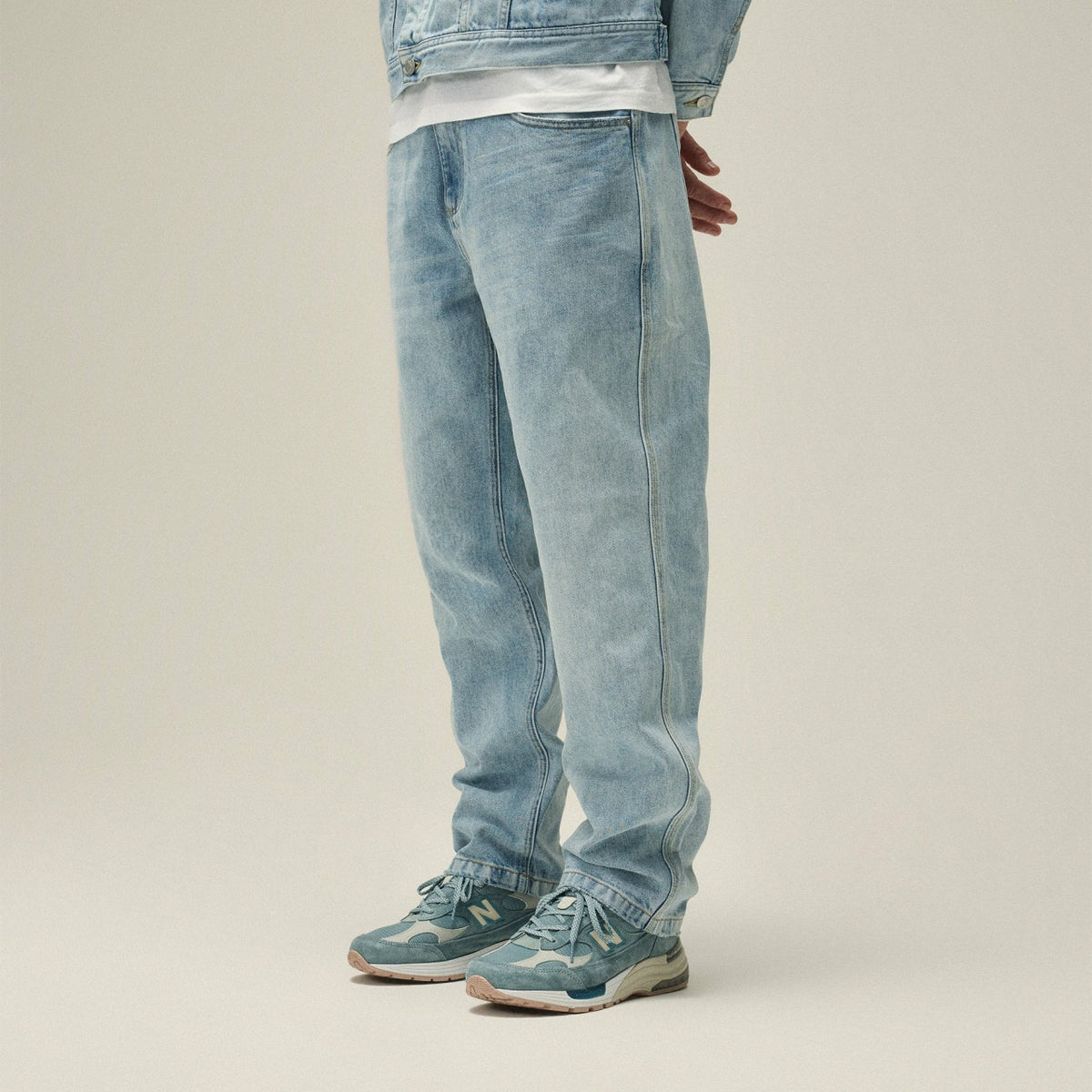 Kith Centre Straight Jean - Light Indigo | Kith