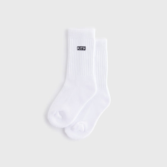 Kith Kids Classic Crew Socks - White | Kith