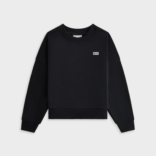 Kith Kids Long Sleeve Nelson Crewneck - Black | Kith