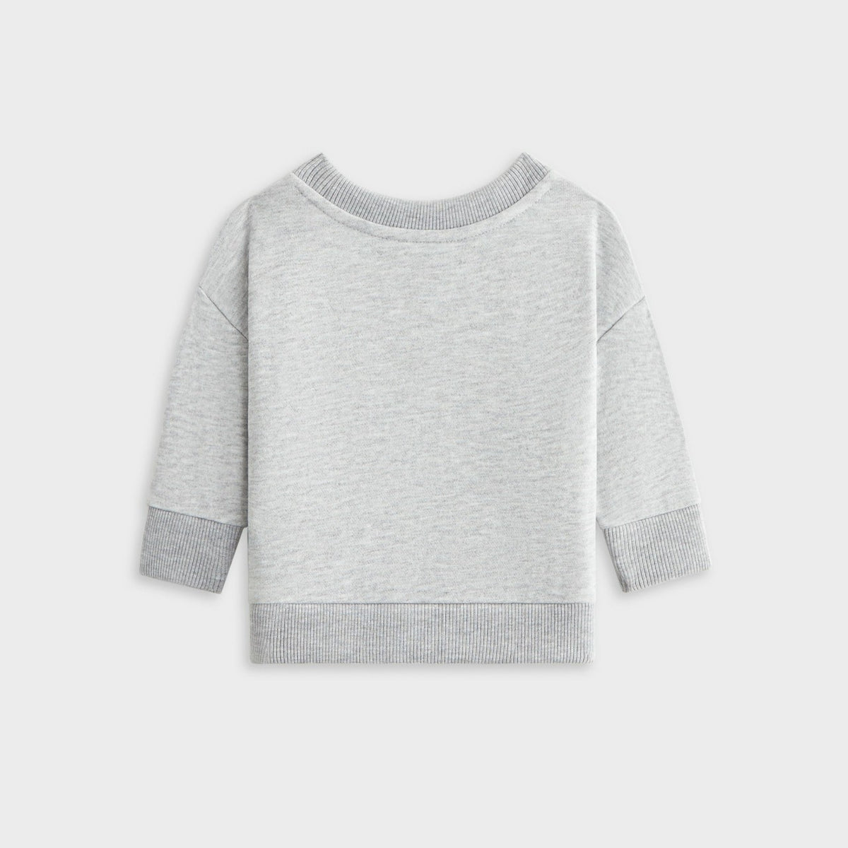 Kith Baby Long Sleeve Nelson Crew - Light Heather Grey | Kith