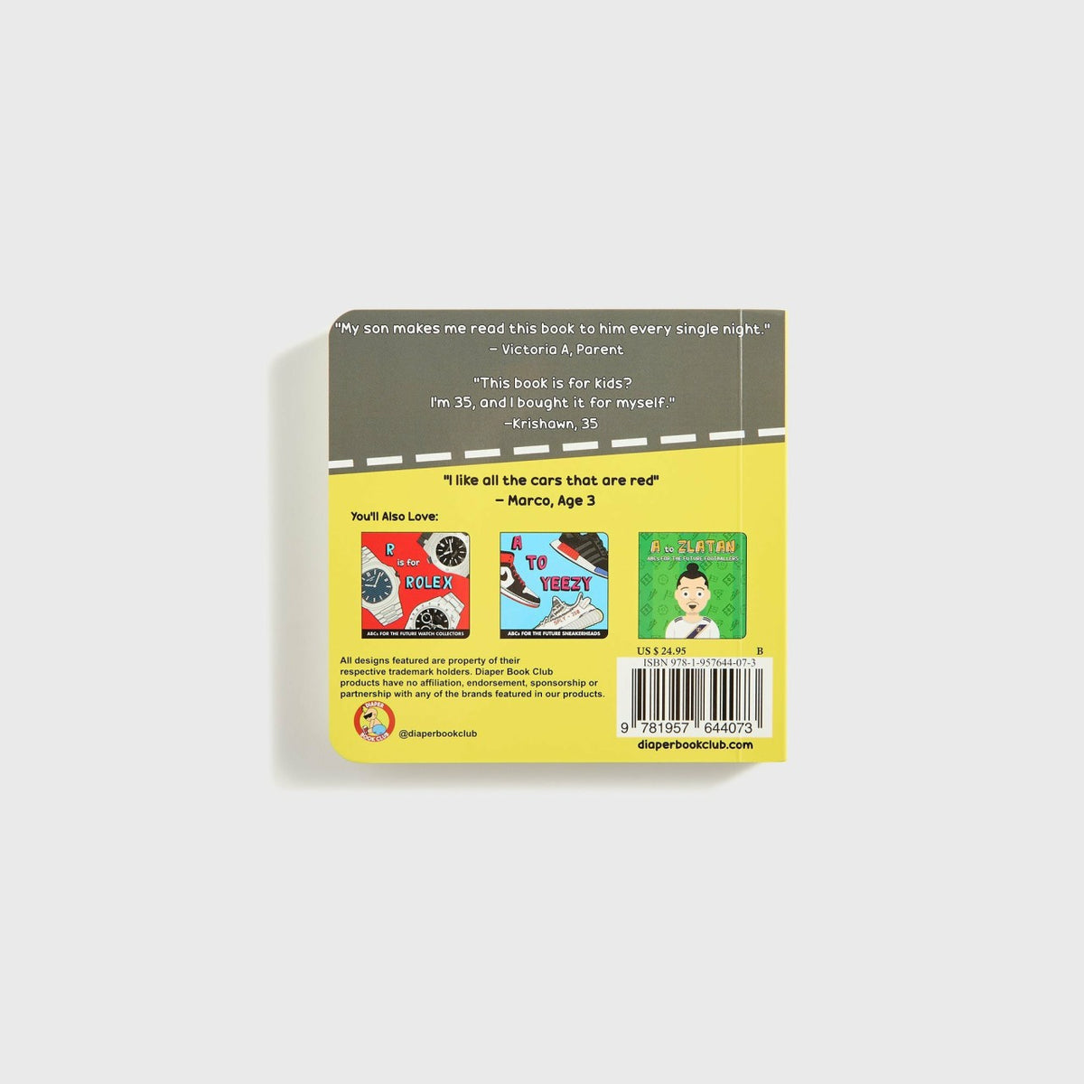 Diaper Book Club ABCs of Cars | Kith