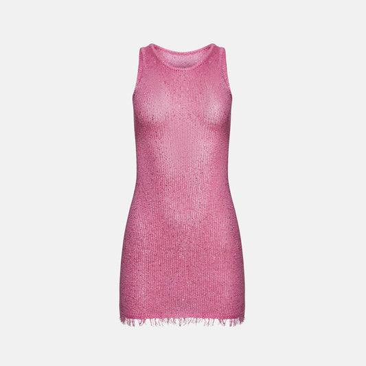 Asta Resort Natlaia Dress - Azaelia Sequin Pink | Kith