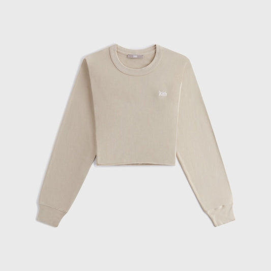 Kith Women Lucy Cropped Long Sleeve II Tee - Bare | Kith