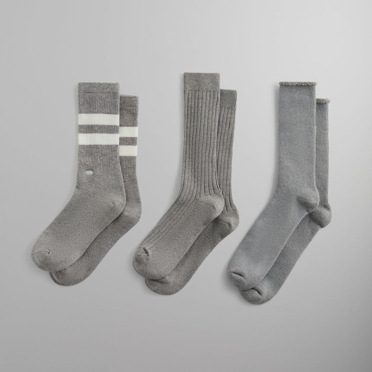 Kith Three Pack Mixed Cotton Socks - Multi | Kith