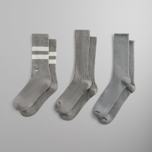 Kith Three Pack Mixed Cotton Socks - Multi | Kith