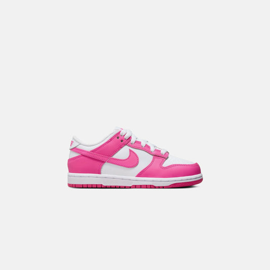 Nike PS Dunk Low - White / Laser Fuchsia | Kith
