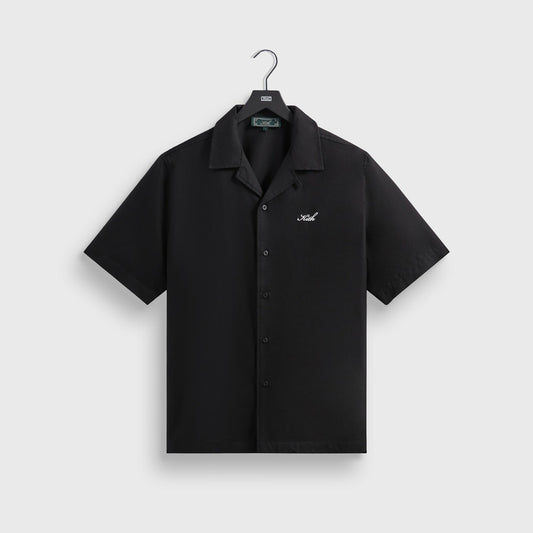 Kith Silk Cotton Thompson Camp Collar Shirt - Black | Kith