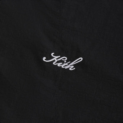 Kith Wrinkle Nylon Windsor Panelled Track Jacket - Black | Kith