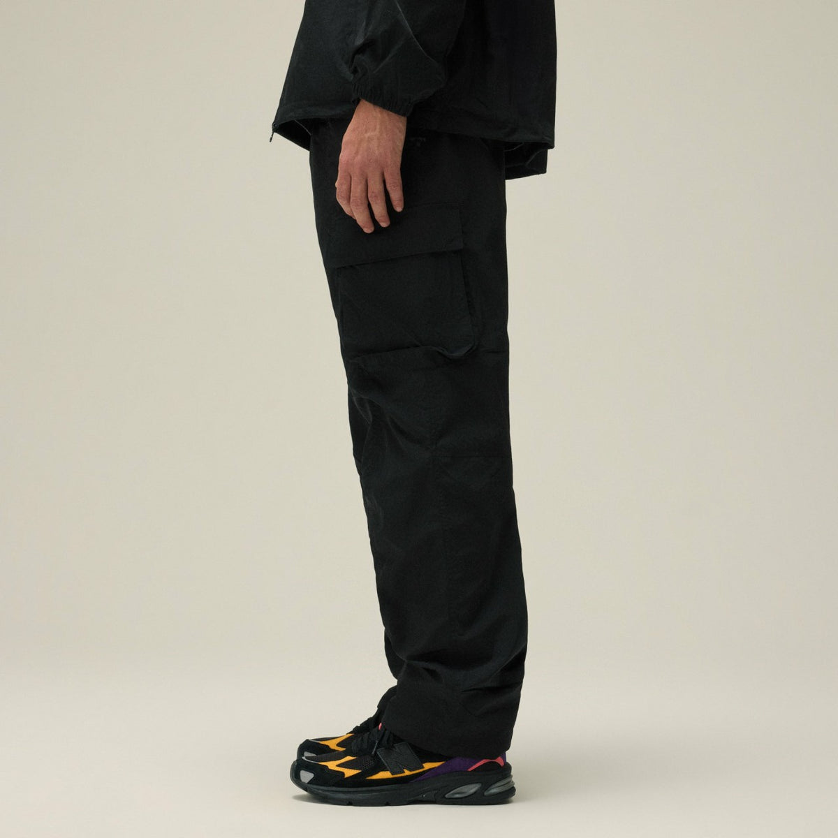 Kith Wrinkle Nylon Bristol Cargo Pant - Black | Kith