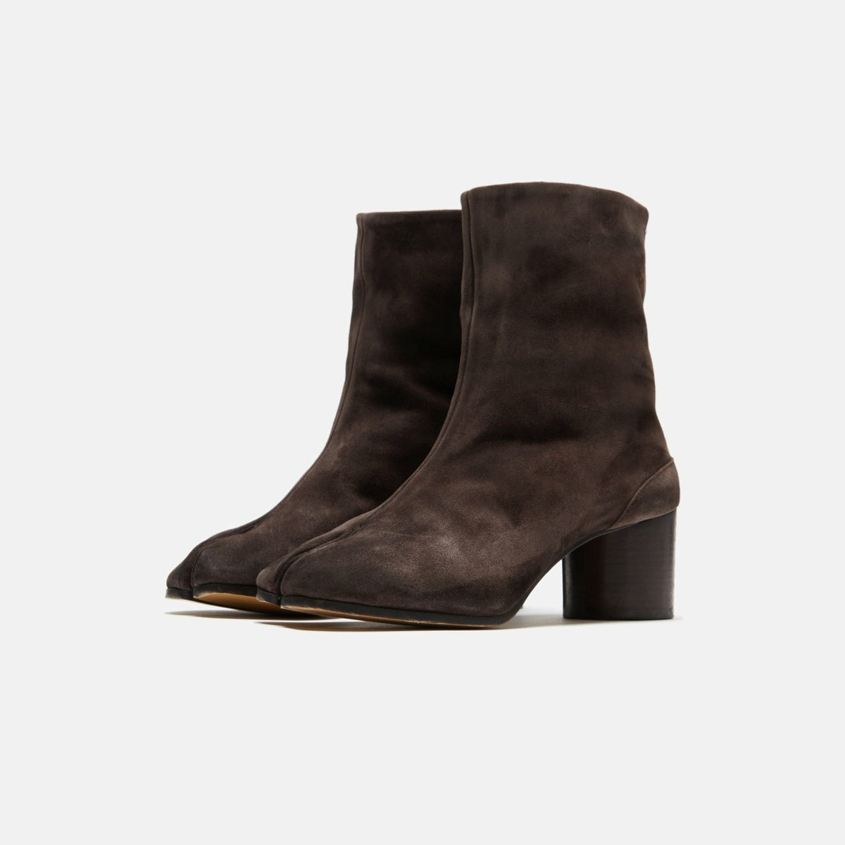 Maison Margiela WMNS Tabi Ankle Boots H60 - Dark Brown Suede | Kith