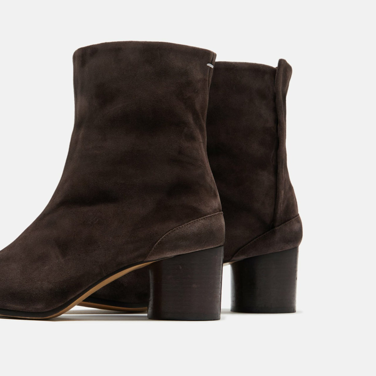 Maison Margiela WMNS Tabi Ankle Boots H60 - Dark Brown Suede | Kith