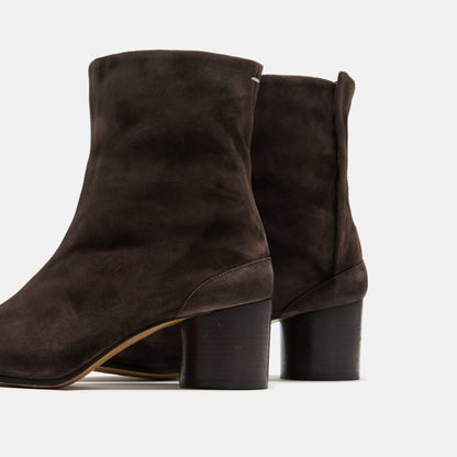 Maison Margiela WMNS Tabi Ankle Boots H60 - Dark Brown Suede | Kith