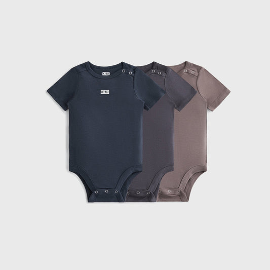 Kith Baby Palette 3-Pack Bodysuit - Battleship | Kith