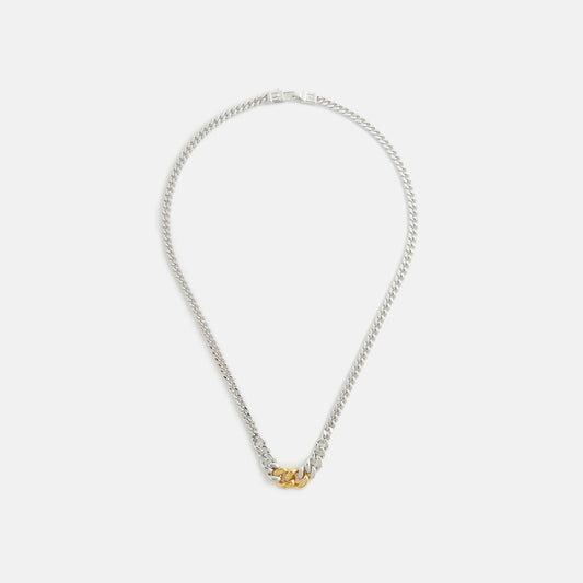 Tom Wood Dean Chain Duo 18 - Silver / Gold | Kith