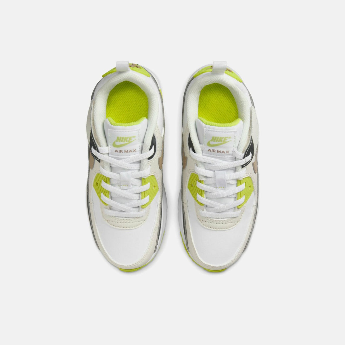 Nike PS Air Max 90 Easyon - White / Khaki / Cyber / Dark Smoke Grey | Kith