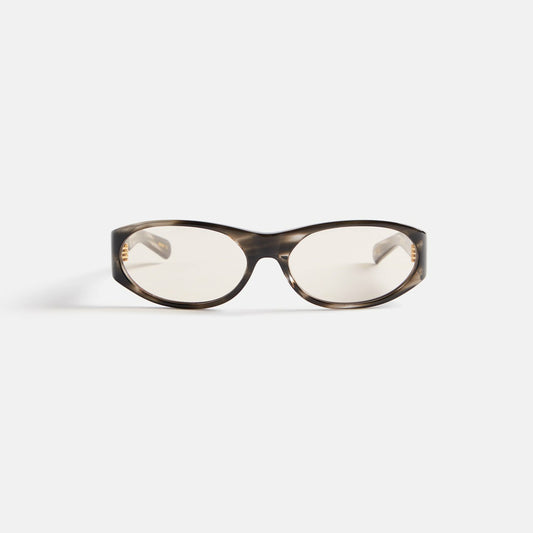 Flatlist Eddie Kyu Sunglasses - Clear Grey / Transparent Grey Lens | Kith