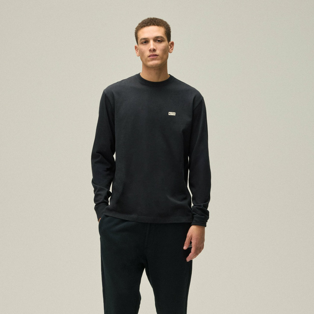 Kith Long Sleeve LAX Tee - Black | Kith