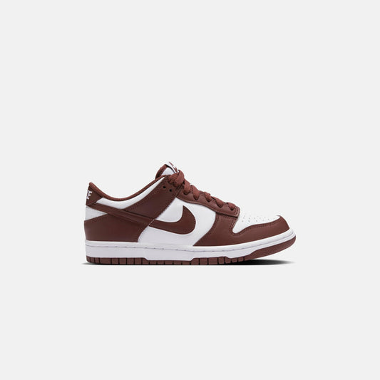 Nike GS Dunk Low - White / Gym Red / Redwood | Kith