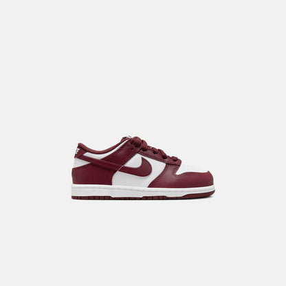 Nike PS Dunk Low - White / Redwood / Gym Red | Kith