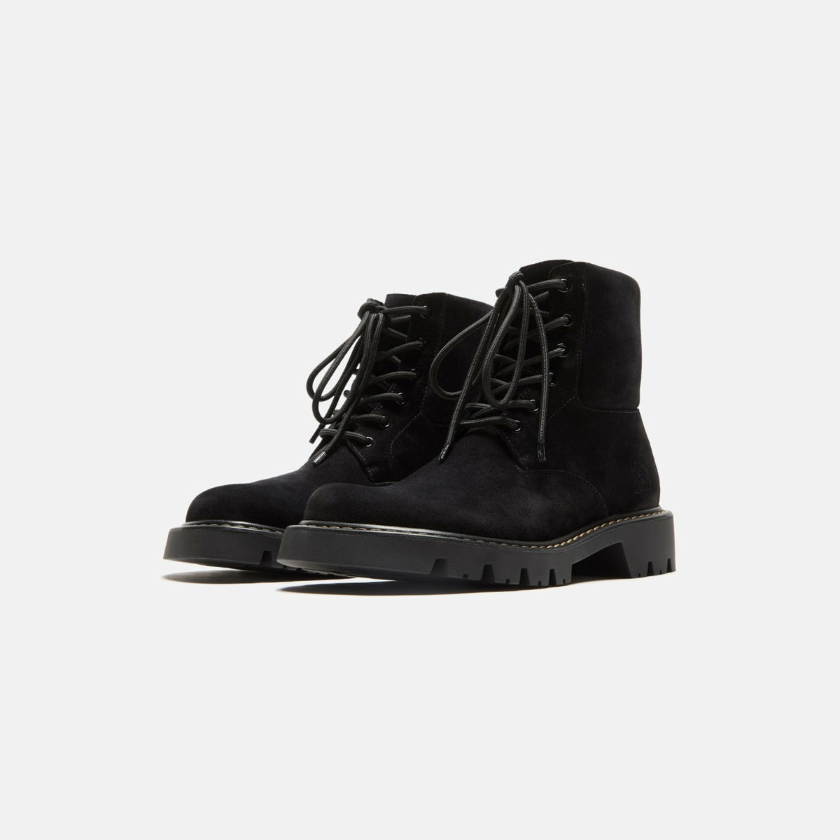 Loewe Sierra Combat Ankle Boot - Black / Medium Tabacco | Kith