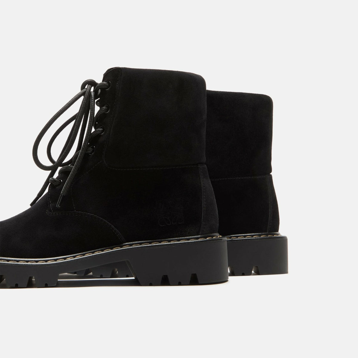 Loewe Sierra Combat Ankle Boot - Black / Medium Tabacco | Kith