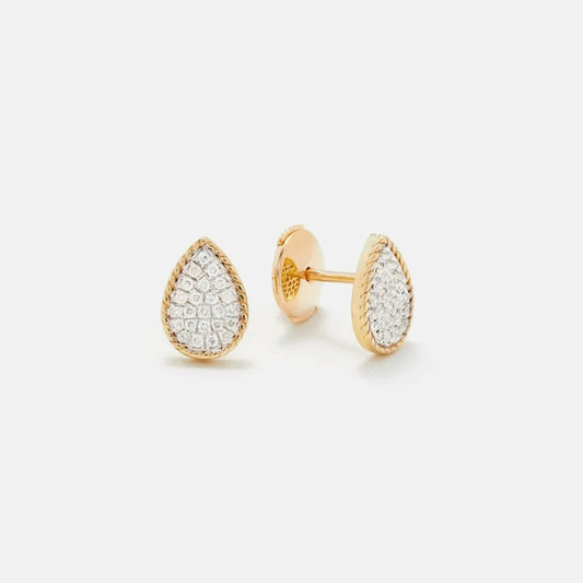 Yvonne Leon Baby Puces Poire Diamond Earrings | Kith