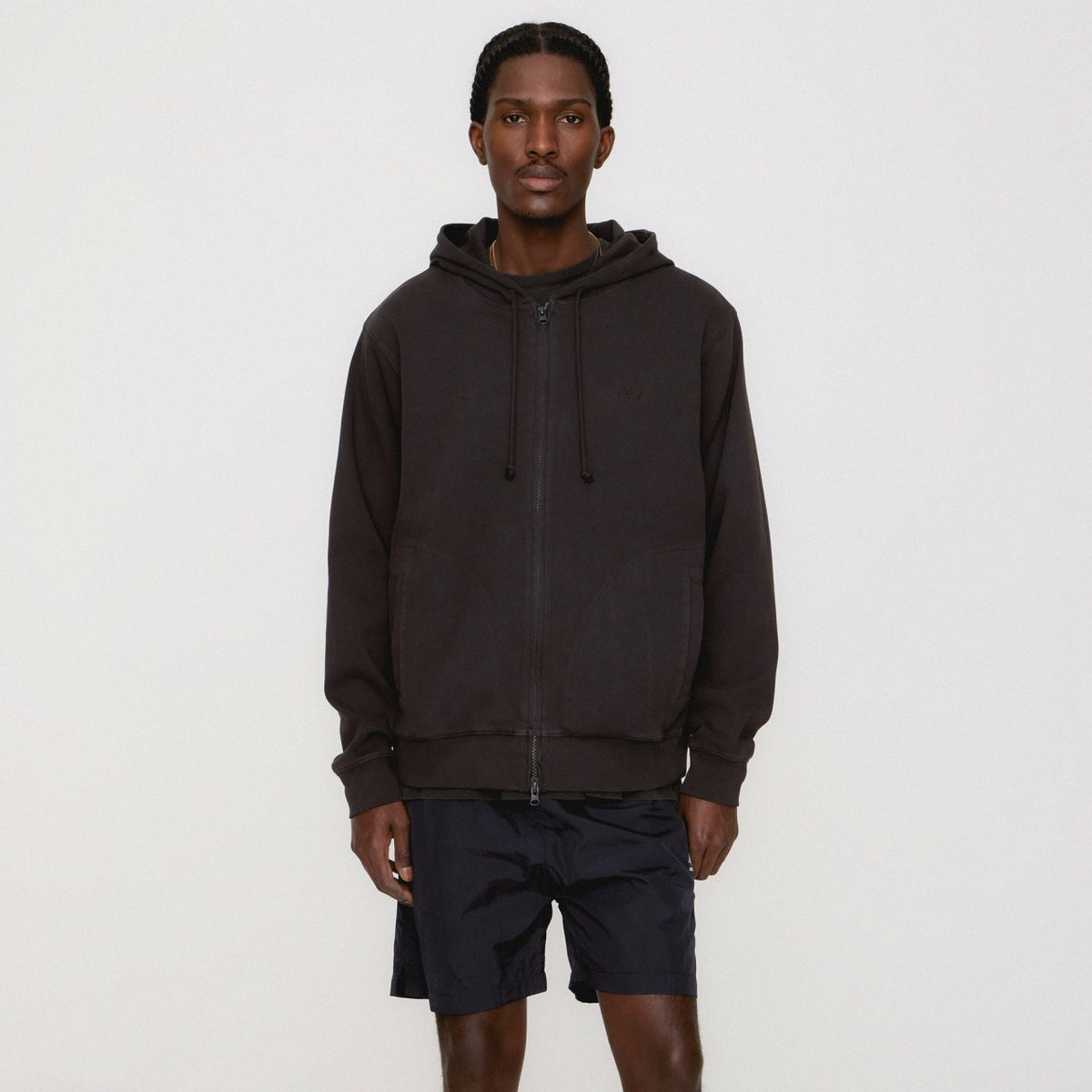 Kith Interlock Williams V Full Zip Hoodie - Studio | Kith