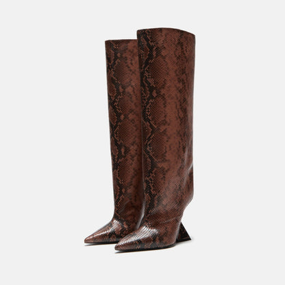 The Attico Cheope Tube Boot - Brown / Black | Kith