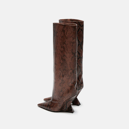 The Attico Cheope Tube Boot - Brown / Black | Kith