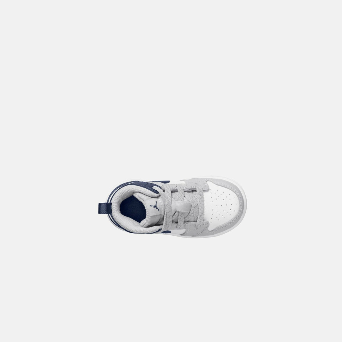 Jordan TD Air Jordan 1 Mid - White / Midnight Navy / Wolf Grey | Kith