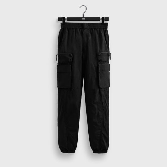 Kith Wrinkle Nylon Chauncey Cargo Pant - Black | Kith