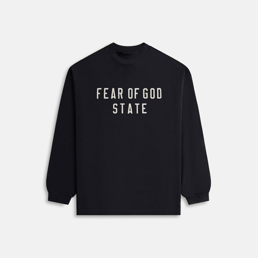 Essentials Heavy Long Sleeve Tee - Black | Kith
