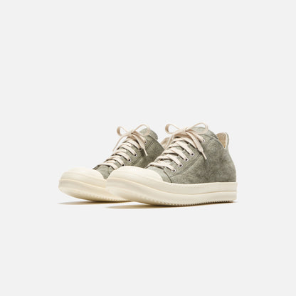 Rick Owens WMNS DRKSHDW Low Sneaks - Sage / Milk / Milk Scarpe in Pell | Kith