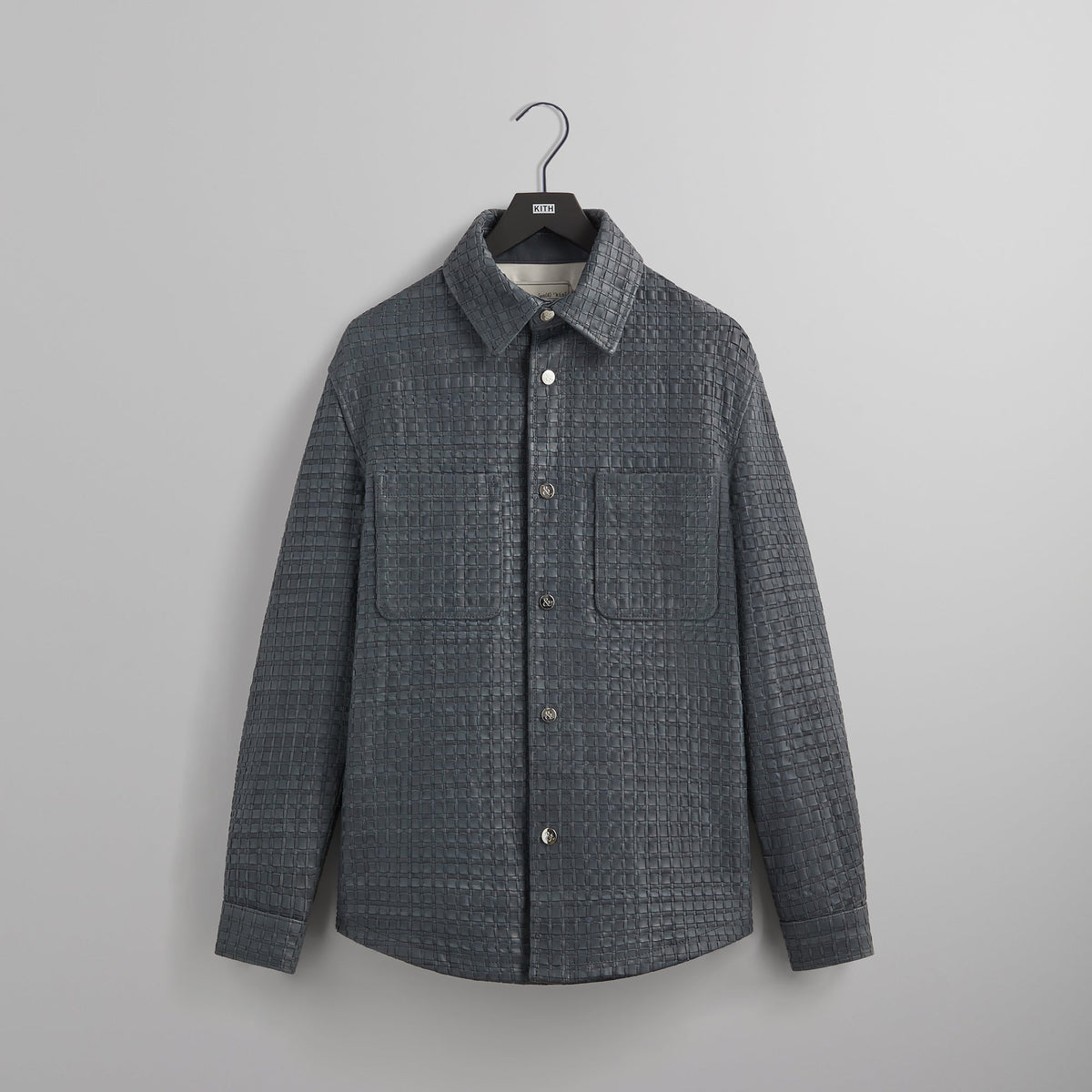 &Kin Woven Leather Apollo II Shirt - Machine | Kith