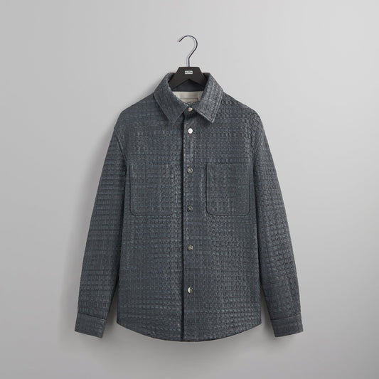 &Kin Woven Leather Apollo II Shirt - Machine | Kith