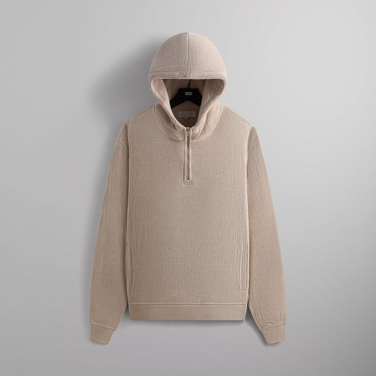 Kith Bonded Waffle Coleman Quarter Zip Hoodie - Session | Kith