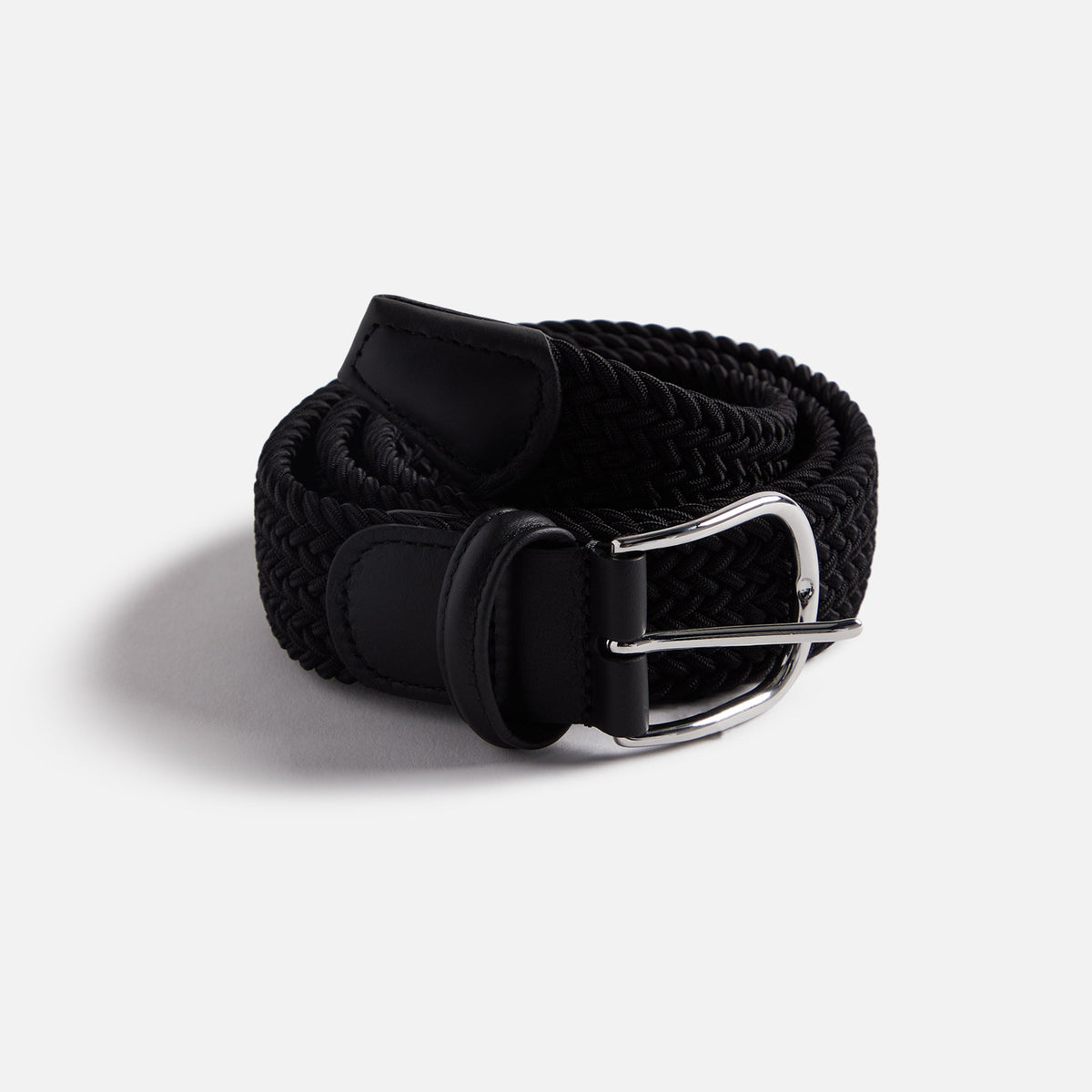 Anderson's Classic Stretch Woven Belt - Black | Kith