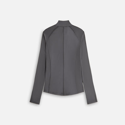 Kith Women Alida Stretch Satin Zip Top - Void | Kith