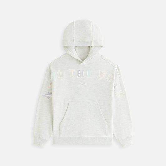 Kith Kids New York to the World Hoodie - Light Heather Grey | Kith