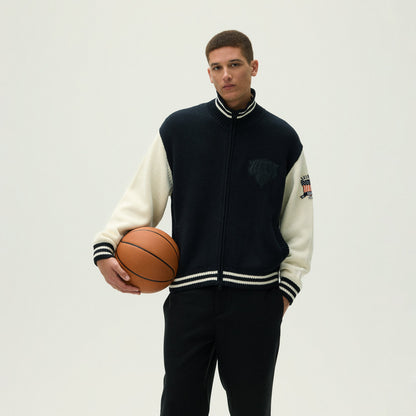 Kith & AVIREX for the New York Knicks Wyona Full Zip Sweater - Black | Kith