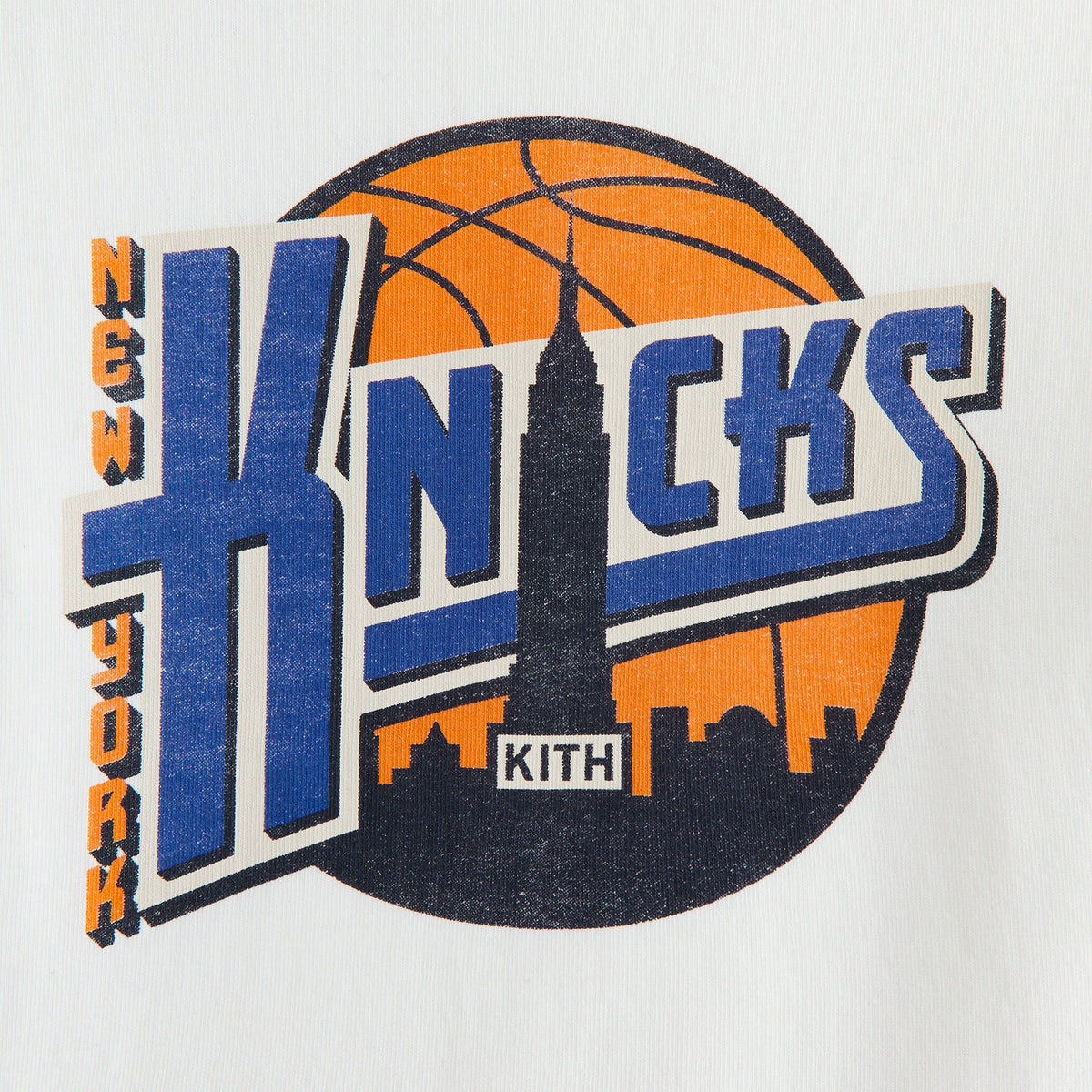 Kith Kids for the New York Knicks City Tee - White | Kith